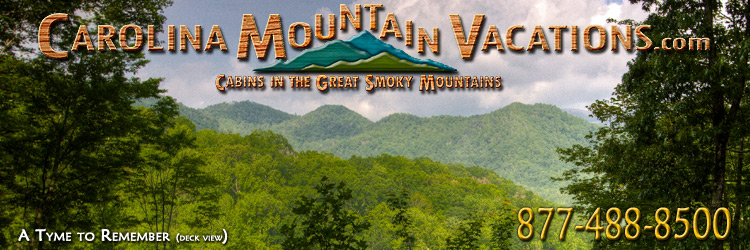 NC Mountain Cabin Rentals in the Bryson City, Cherokee, nantahala and Fontana Lake areas of the North Carolina  Smoky Mountains by Carolina Mountain Vacations
