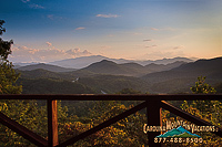 Relax in a rocking chair on the covered porch to a beautiful mountian view 