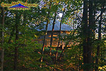 This Round cabin's seclusion surrounds you with smoky mountain forest.