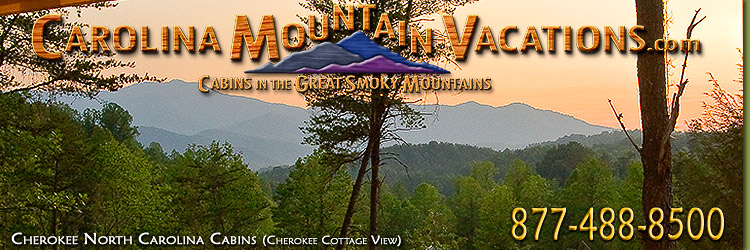 Beautiful Cherokee NC log cabin rentals near the Great Smoky Mountains National Park that are motorcycle accessable in North Carolina Smoky Mountains by Carolina Mountain Vacations