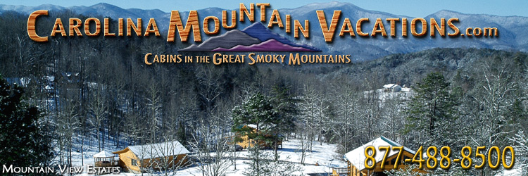 NC Mountain Cabin Rentals in the Bryson City, Cherokee, nantahala and Fontana Lake areas of the North Carolina  Smoky Mountains by Carolina Mountain Vacations