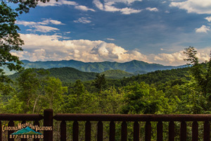 Antler Ridge lodgehas great smoky mountain view.