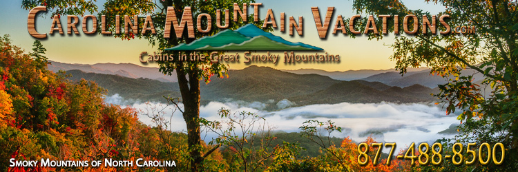 NC Mountain Cabin Rentals in the Bryson City, Cherokee, nantahala and Fontana Lake areas of the North Carolina  Smoky Mountains by Carolina Mountain Vacations